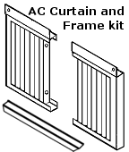 Universal side curtain and frame kit
